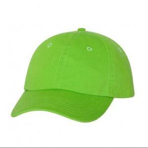 NWT Neon Green Adjustable Hat